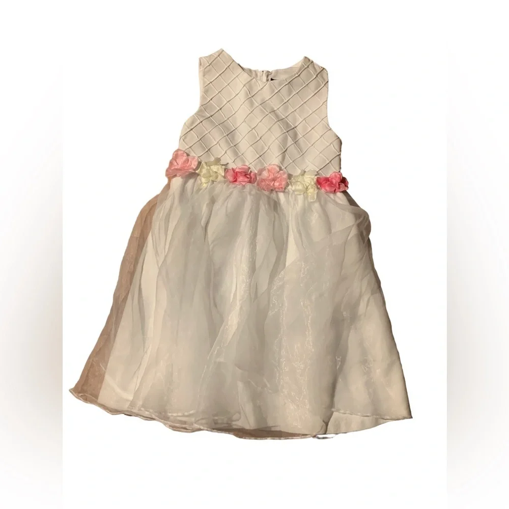 Rare Editions Girls Dress White Size 6